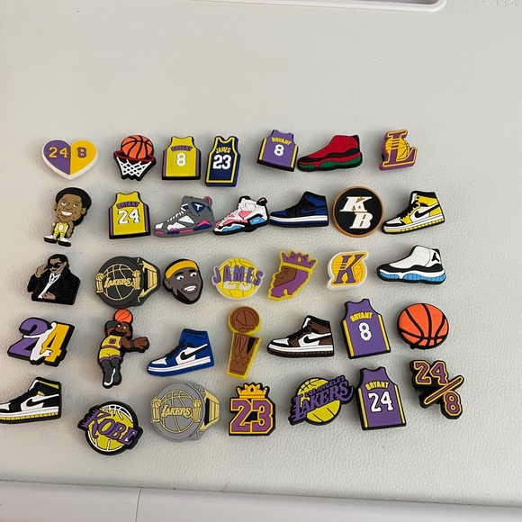 CROCS LA Lakers basketball 🏀 jibbitz - Picture 1 of 5